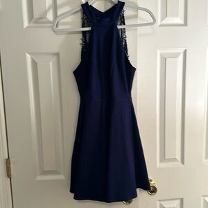 Lulu’s navy blue mini dress